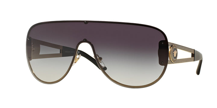 Versace VE2166 Shield Sunglasses in Gold