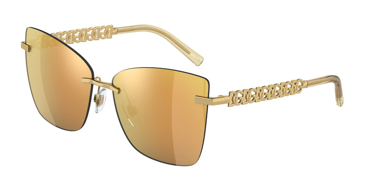 Dolce & Gabbana DG2289 Gold Mirror Sunglasses