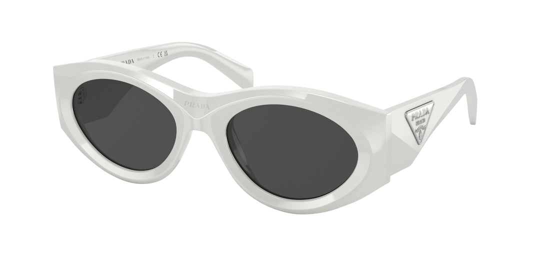 Prada PR20ZS Rounded Sunglasses in White