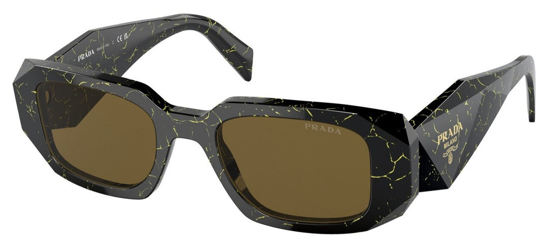 Prada PR17WS Sunglasses in Black Yellow Marble