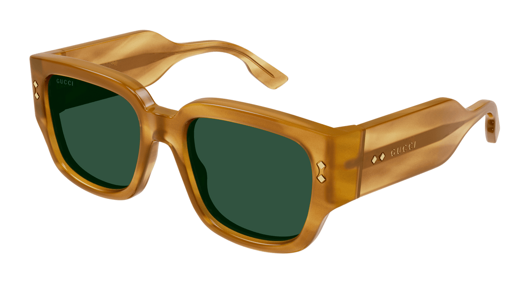 Gucci GG1261S Thick Rim Sunglasses in Light Brown