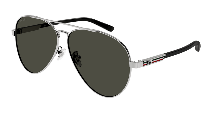 Gucci GG1288SA Ruthenium Aviator Sunglasses
