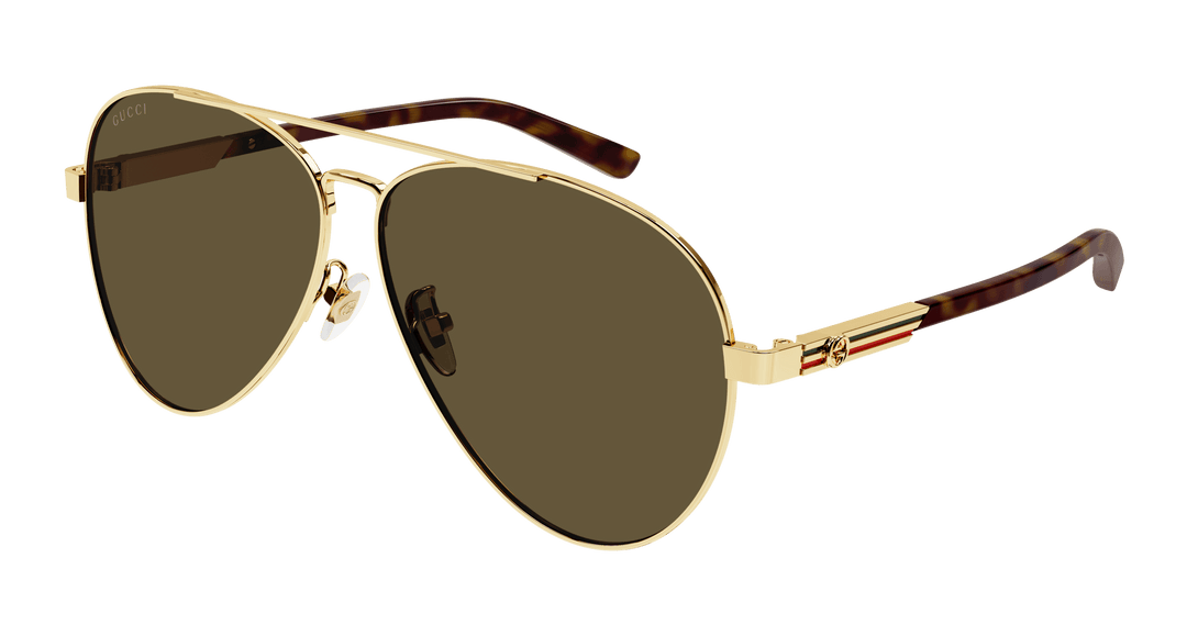 Gucci GG1288SA Gold Aviator Sunglasses