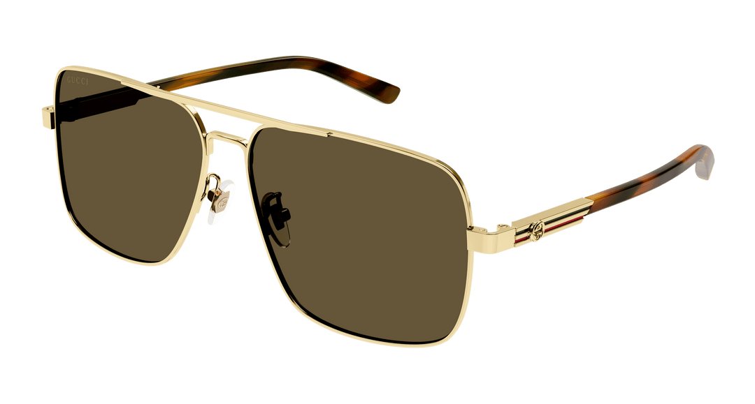 Gucci GG1289S Gold Aviator Sunglasses