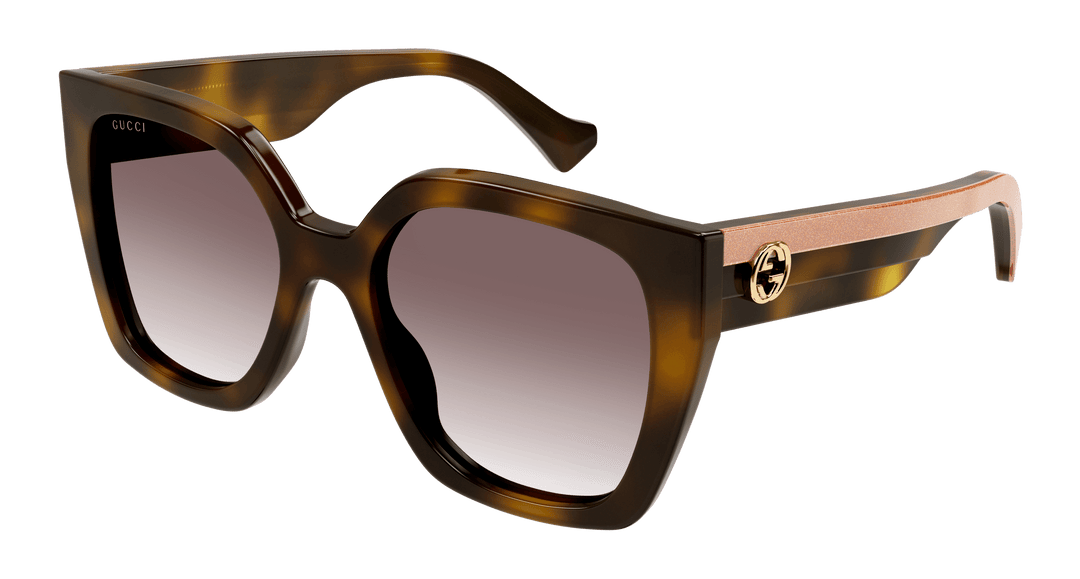 Gucci GG1300S Square Sunglasses in Havana Glitter Designer Daydream