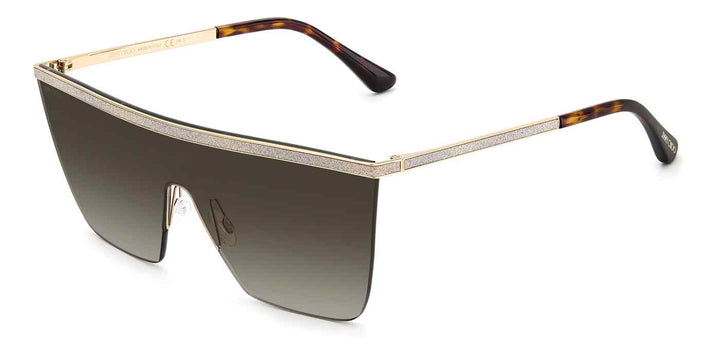 Jimmy Choo Leah Sunglasses in Gold Brown