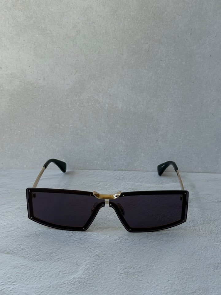 Max Mara MM0118 Sunglasses in Gold Smoke