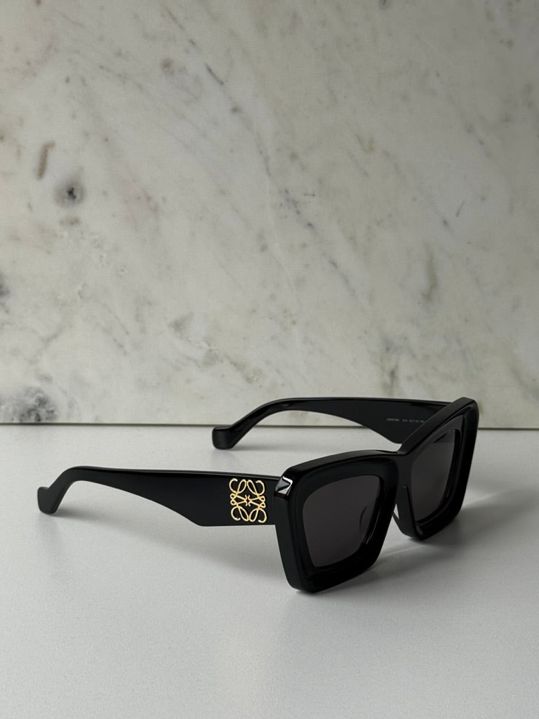 Loewe LW40145F Cat Eye Sunglasses in Black