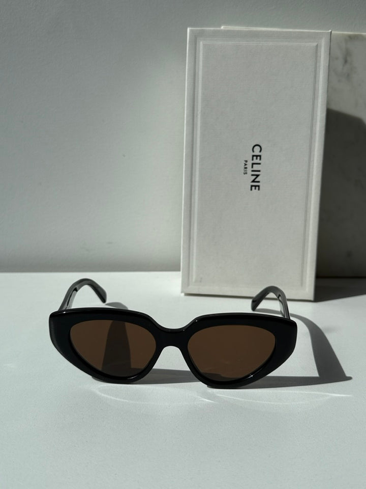 Celine CL40286I Black 3 Dots Cat Eye Sunglasses