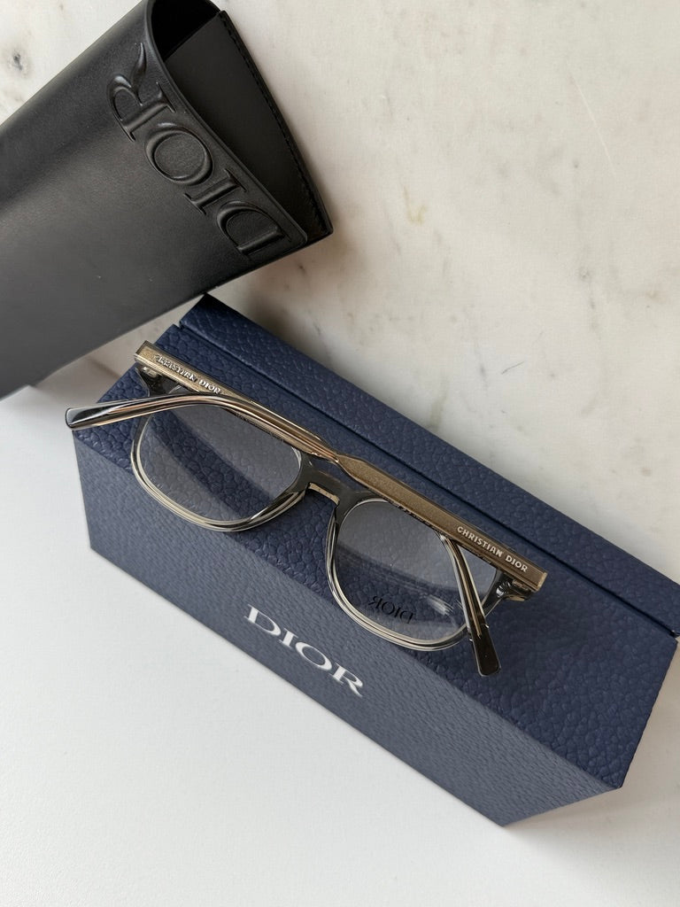Dior BotanicaO S2I Eyeglasses Frames in Transparent Brown