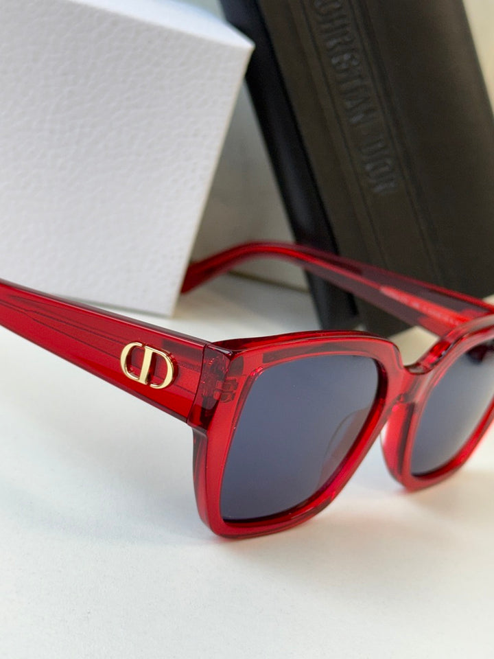 Dior DiorGlow S1I Square Sunglasses in Red