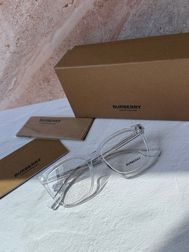 Burberry BE1378D Marcos cuadrados de metal dorado Quincy