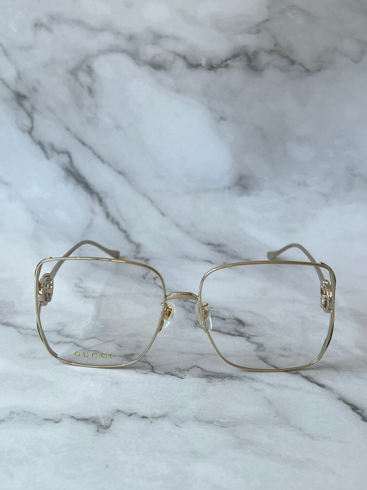 Gucci GG1321O Gold Metal Oversized Frames