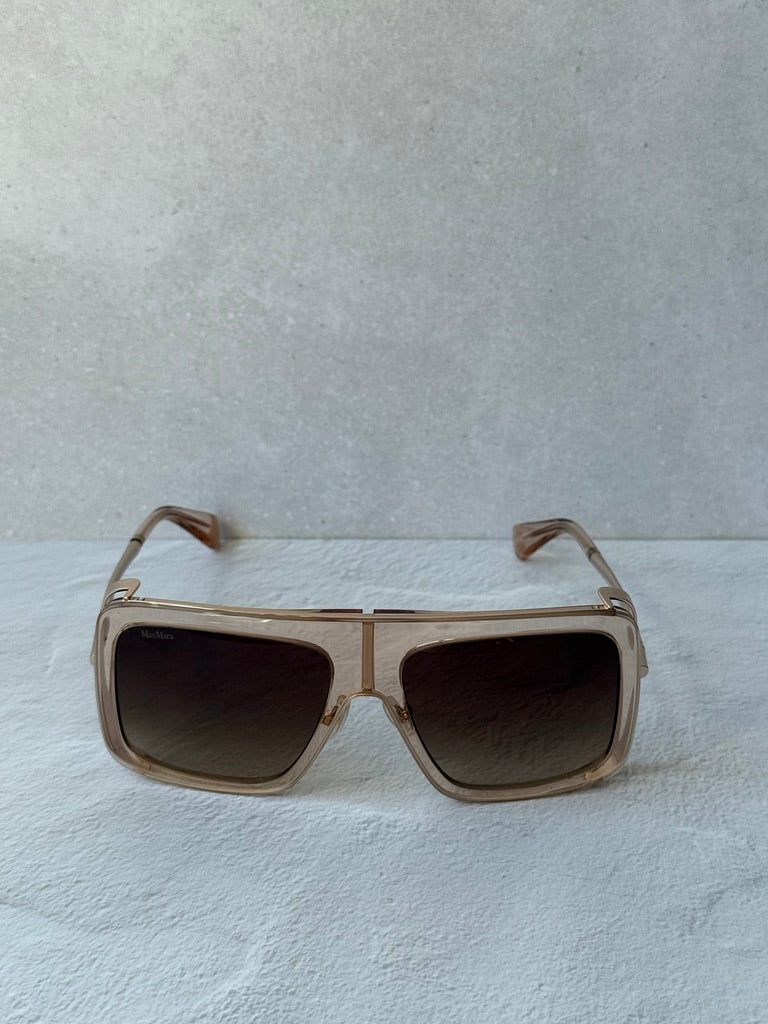 Max Mara MM0119 Jean Sunglasses in Transparent Pink