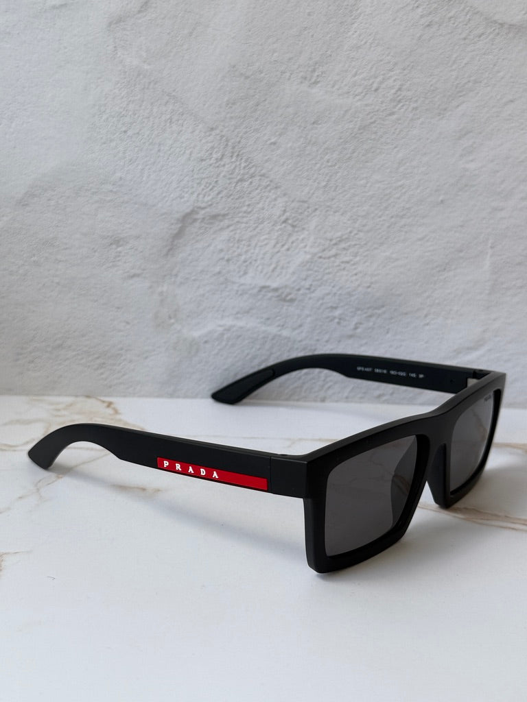 Prada Sport PS A07S Sunglasses in Black Polarized