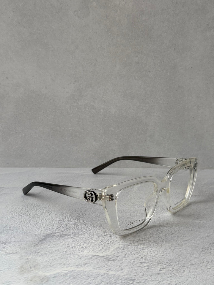 Gucci GG2028O Cat Eye Eyeglasses Frames in Transparent Clear