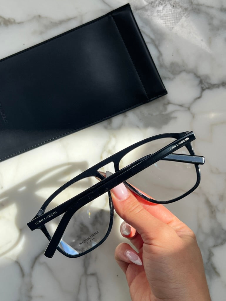 Saint Laurent SL596 Dune Optical Frames in Black