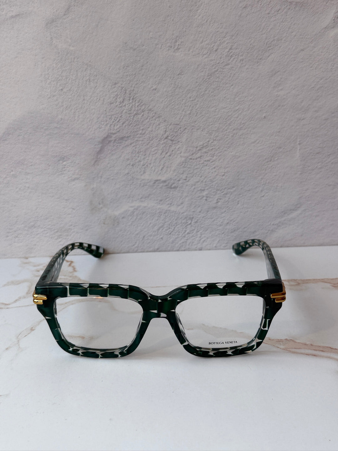 Bottega Veneta BV1324O Green Braid Frames