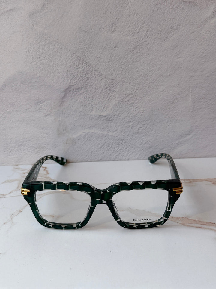 Bottega Veneta BV1324O Green Braid Frames