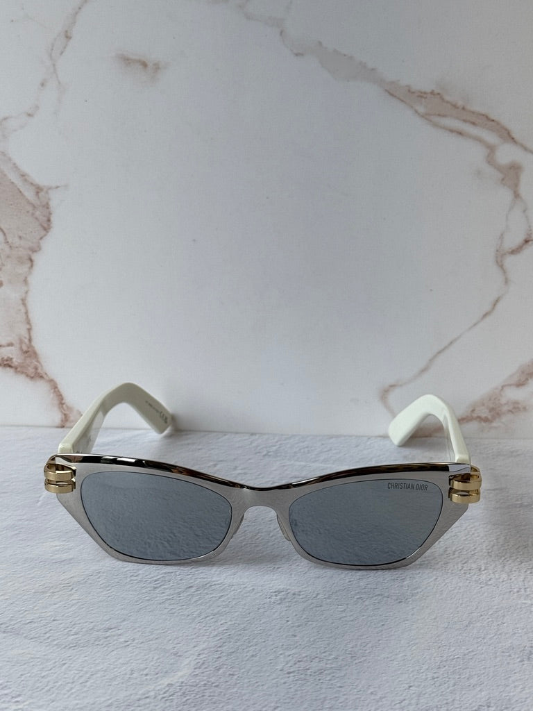 Dior CDior B3U Cat Eye Sunglasses in Silver