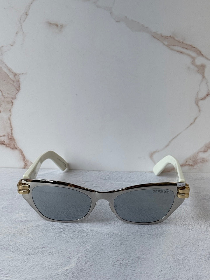 Dior CDior B3U Cat Eye Sunglasses in Silver