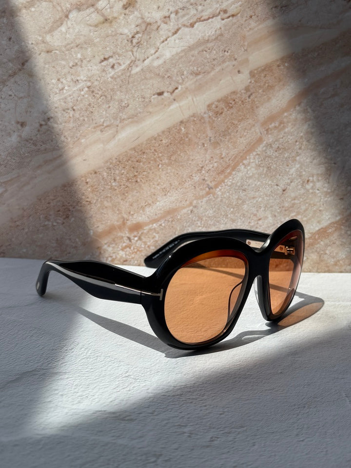 Tom Ford Angellica FT1193 Rounded Sunglasses in Black