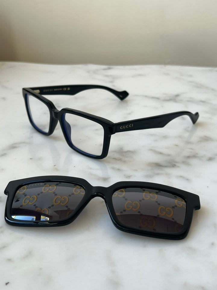 Gucci GG1543S Clip On Sunglasses in Black