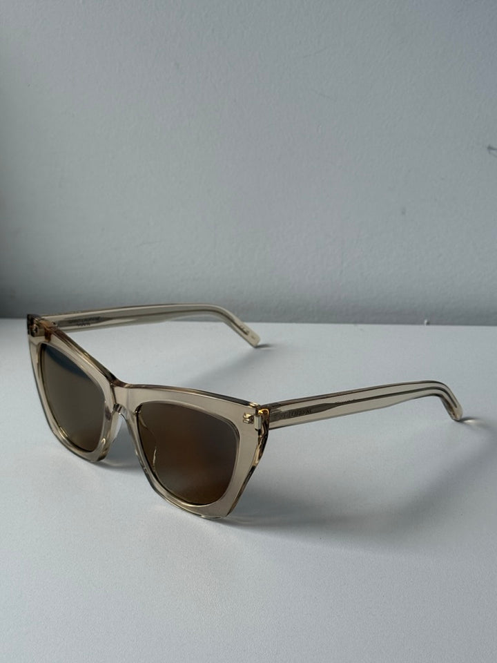 Gafas de sol Saint Laurent Kate SL214 Cat Eye en Habana negra