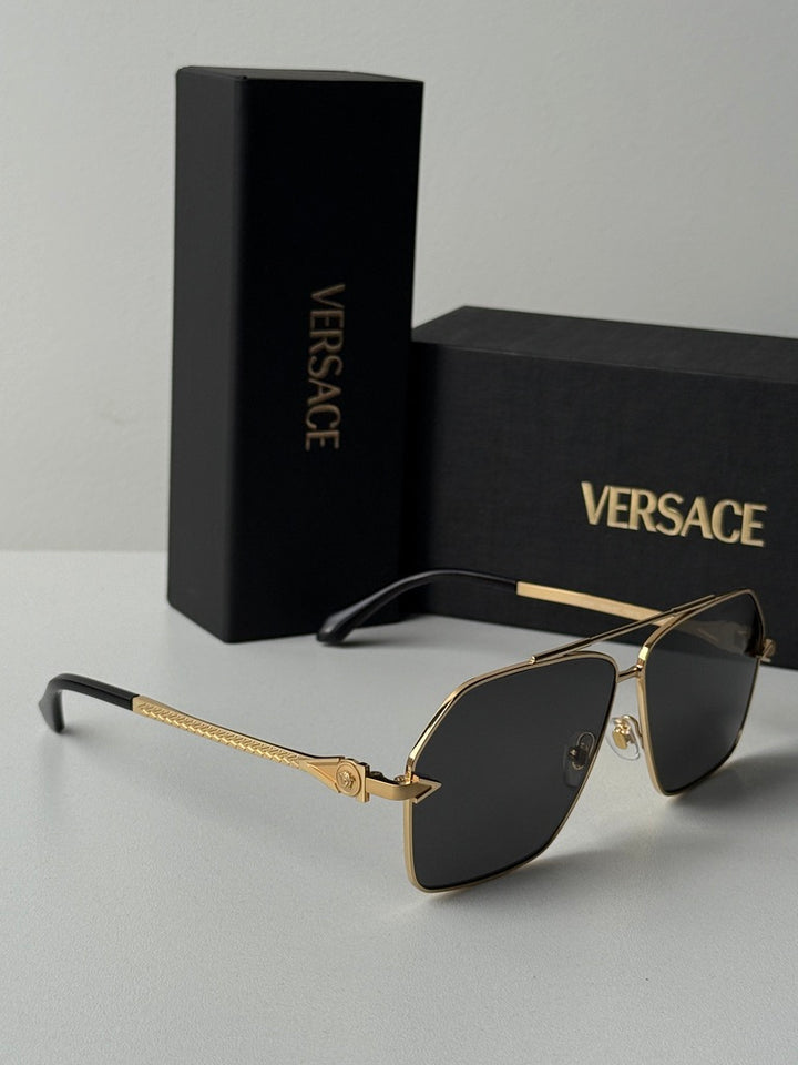 Versace VE2284 Avanti Aviator Sunglasses in Gold
