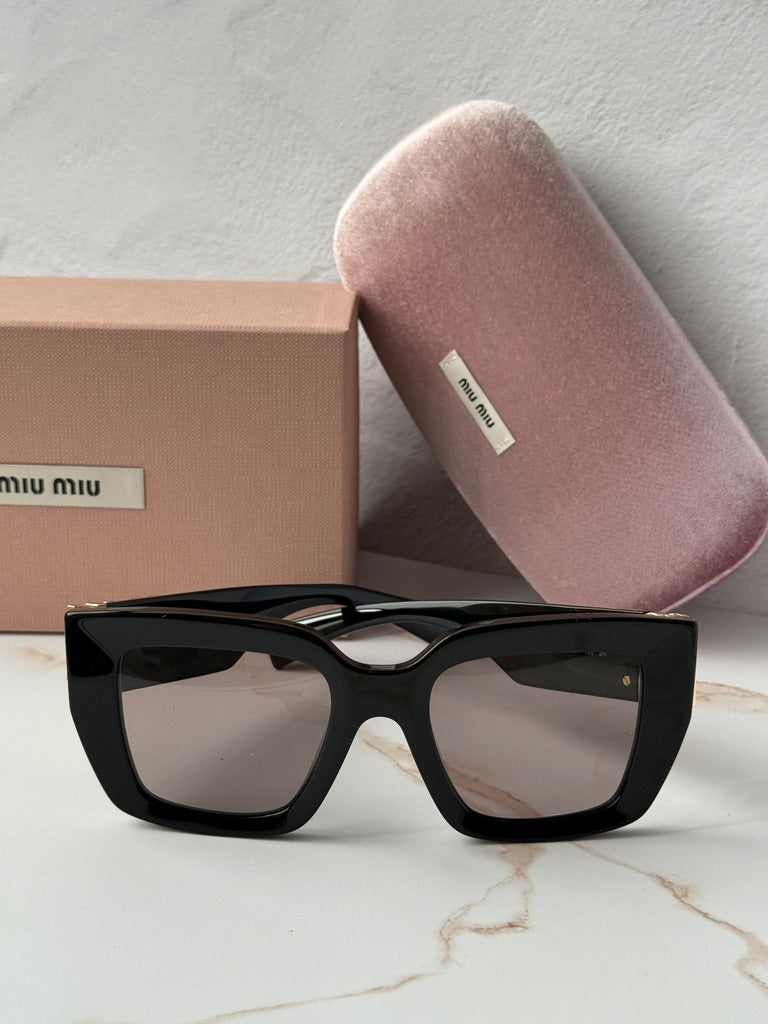 Miu Miu MU B05S Black Pink Square Sunglasses