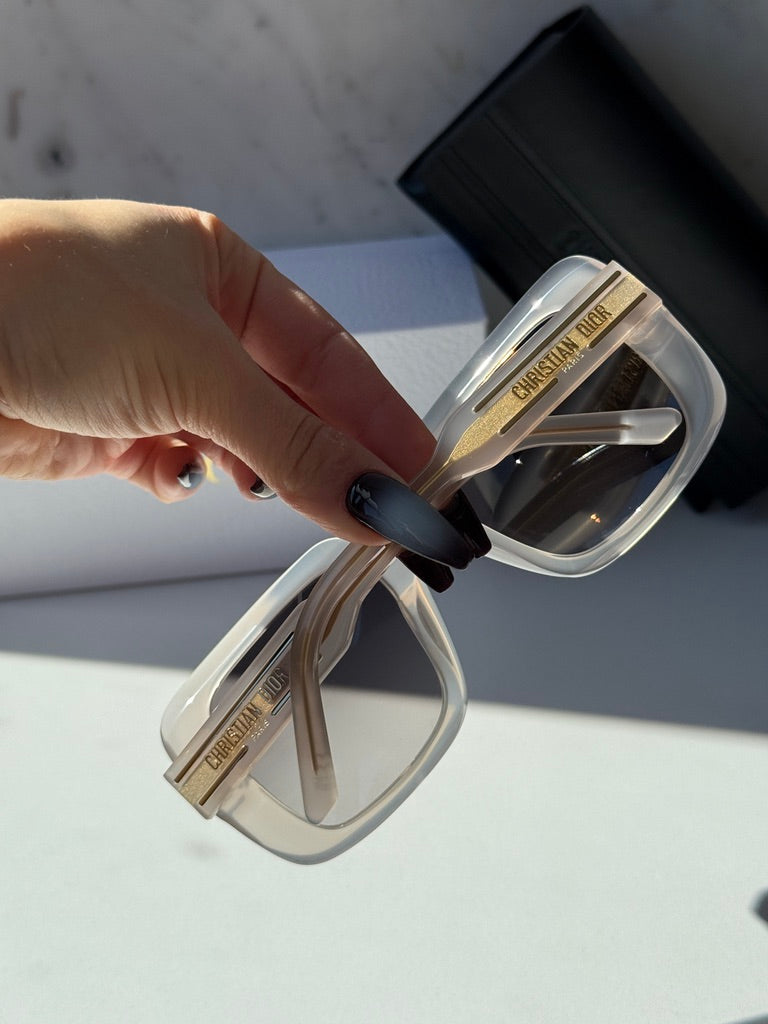 Dior Signature S11F Sunglasses in Milky White