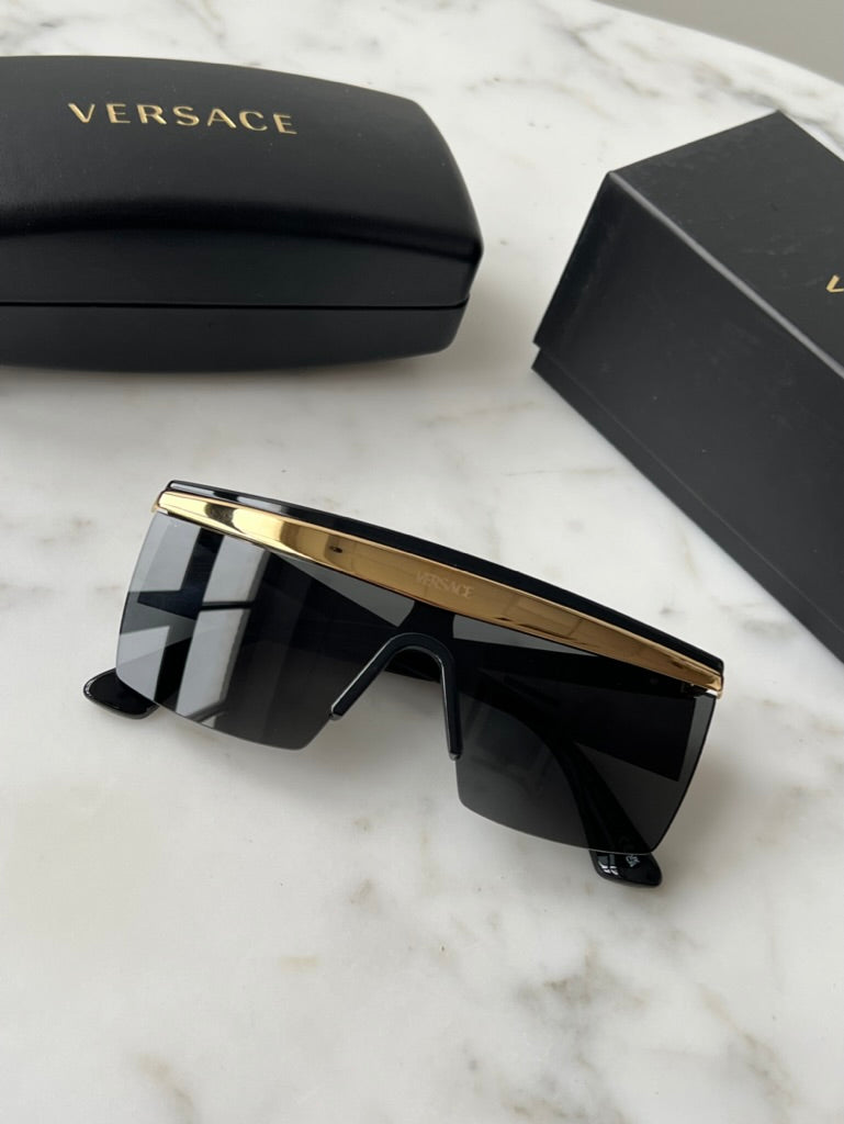 Versace VE2254 Sunglasses in Black Gold
