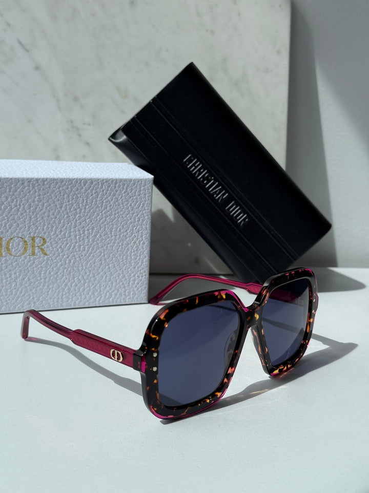 Gafas de sol extragrandes Dior Archdior en dorado 