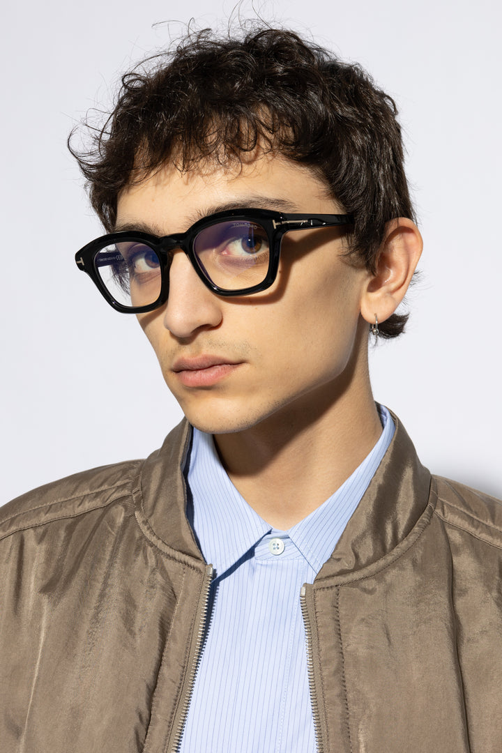 Tom Ford FT5961-B Grey Transparent Bluelight Frames