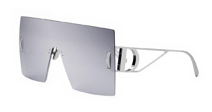 Dior 30Montaigne M1U Oversized Flat Top Sunglasses in Silver Mirror
