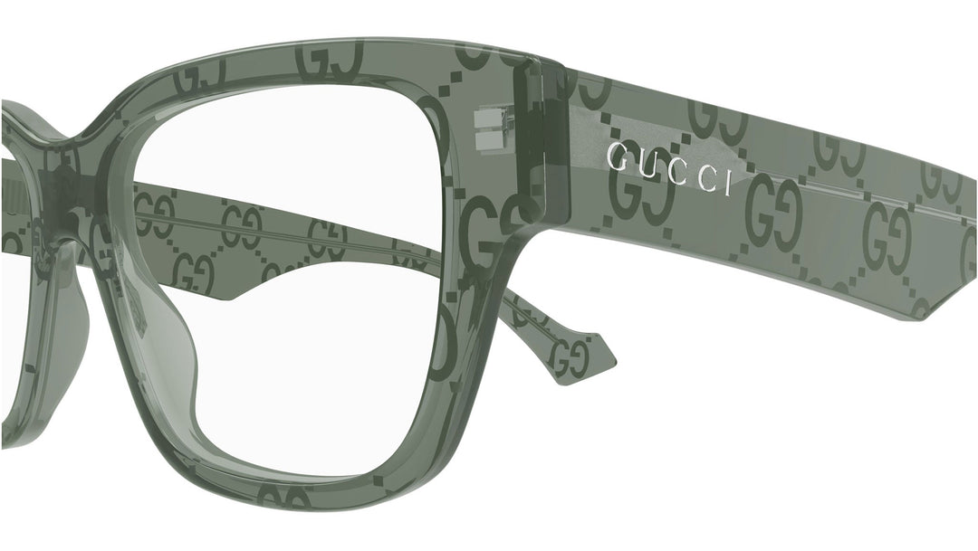 Gucci GG1428O Unisex Frames in Green Monogram