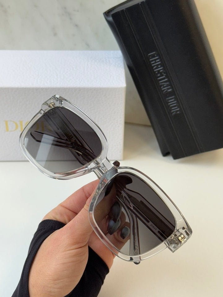 Dior Signature S7F Sunglasses in Transparent Grey