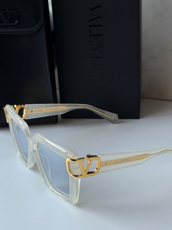Valentino V-Uno VLS107-C Transparent Square Sunglasses