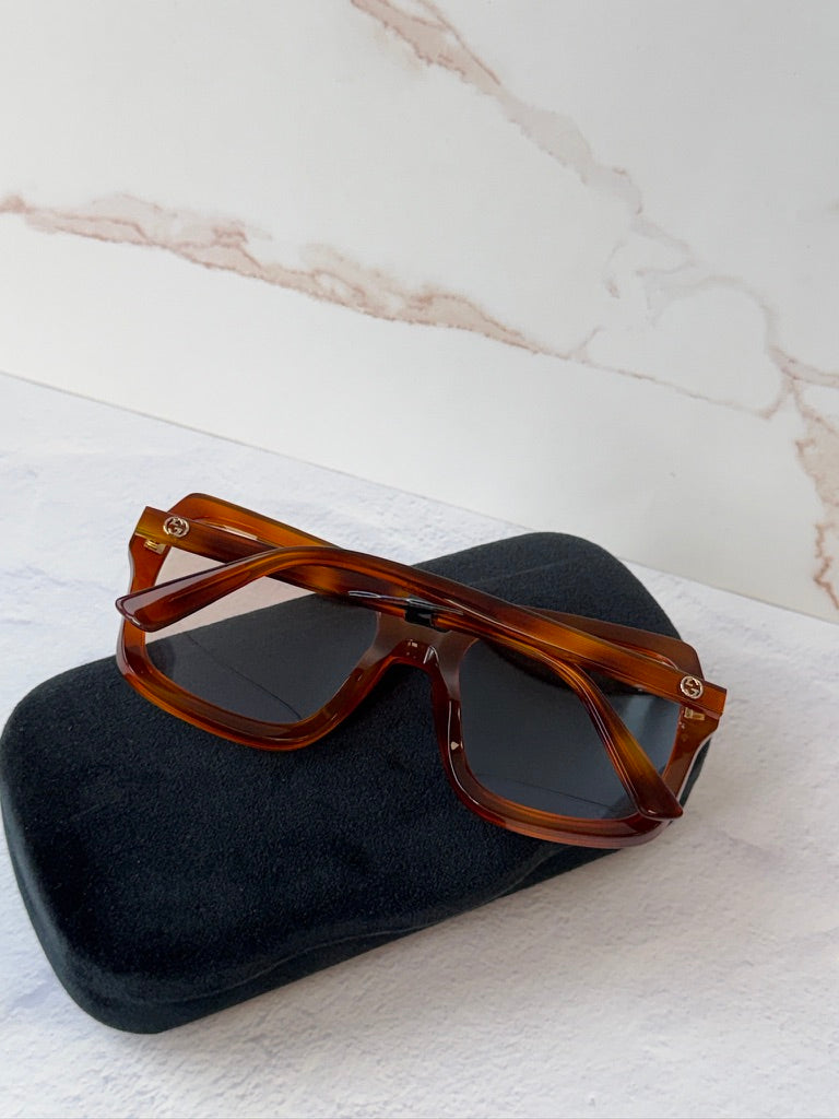 Gucci GG1318S Photochromic Square Sunglasses in Brown
