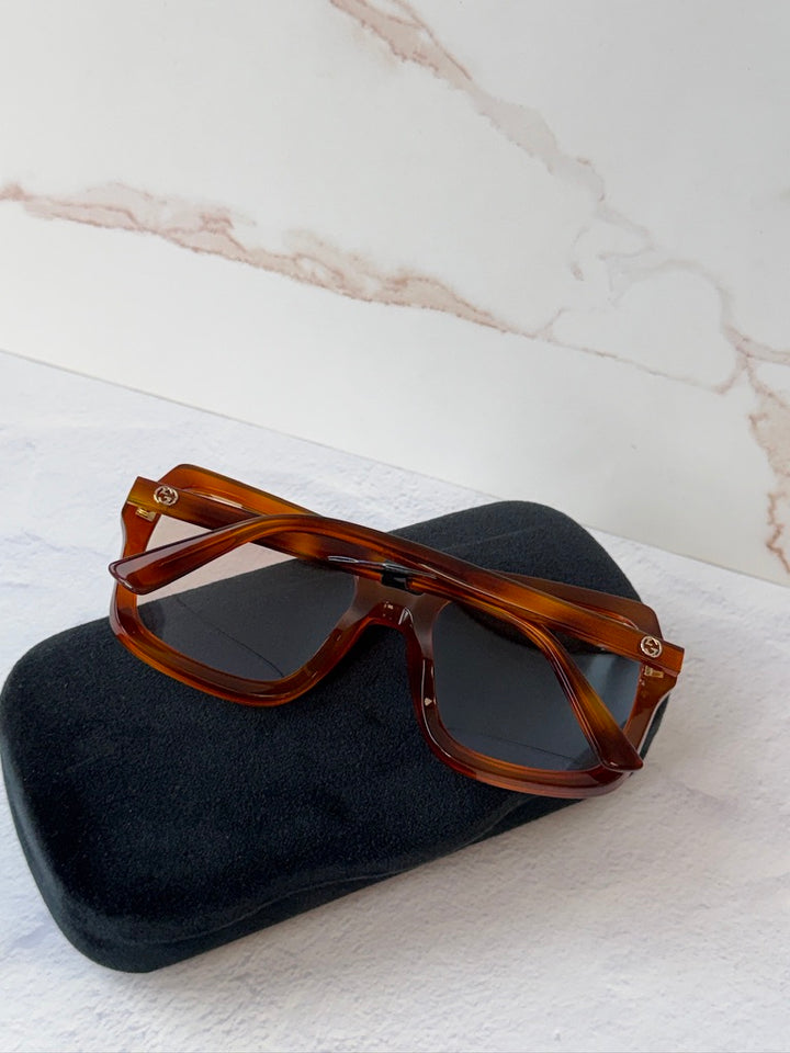 Gucci GG1318S Photochromic Square Sunglasses in Brown