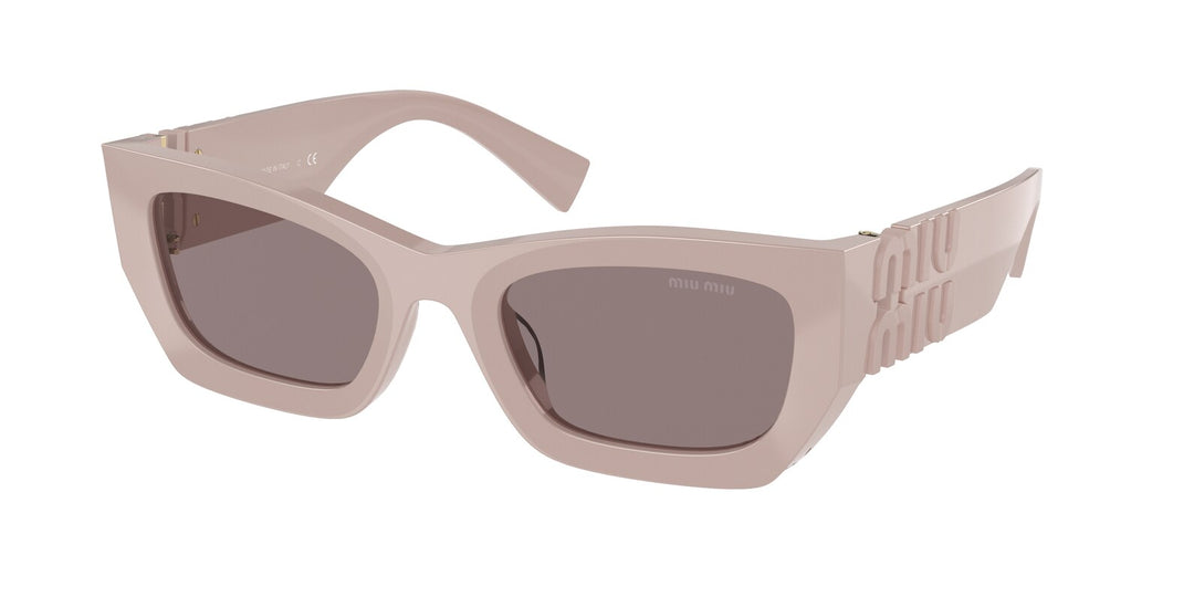 Miu Miu MU09WS Mauve Pink Thick Cat Eye Sunglasses