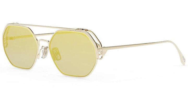 Fendi FE40039U Gold Mirror Metal Sunglasses