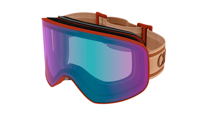 Máscara de esquí Chloe CH0072S con lente naranja violeta