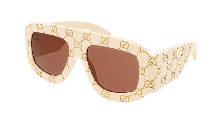 Gucci GG0983S Logo Sunglasses in Ivory