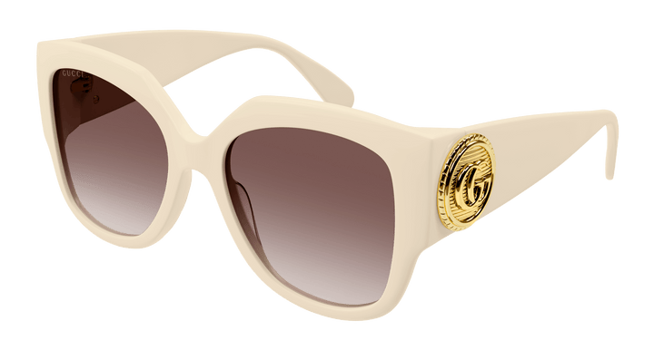 Gucci GG1407S Ivory White Oversized Sunglasses