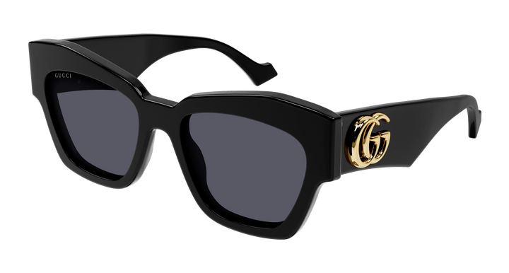 Gucci GG1422S Thick Rim Cat Eye Sunglasses in Black