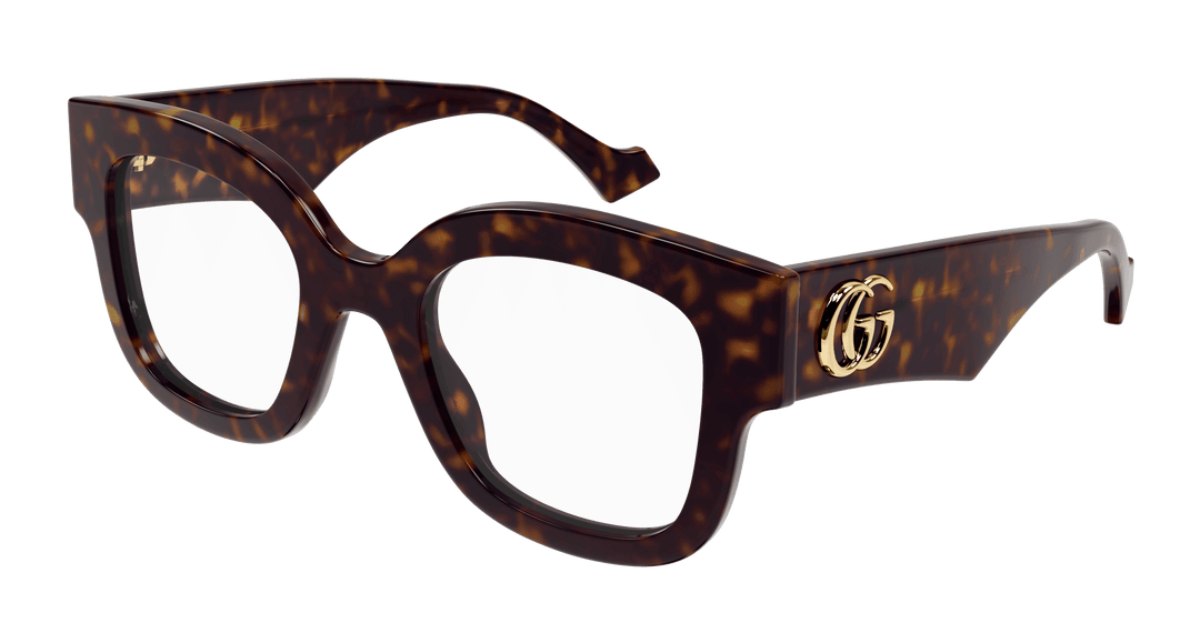 Monturas de borde grueso Gucci GG1423O en marrón 