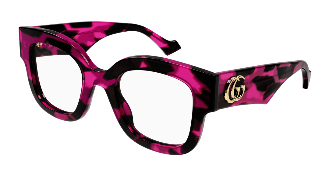 Gucci GG1423O Thick Rim Frames in Black Pink Havana