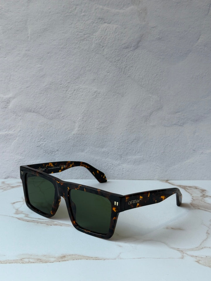 Off White Lawton Sunglasses in Havana Brown