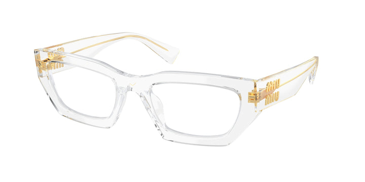 Miu Miu MU03XV Clear Gold Cat Eye Frames